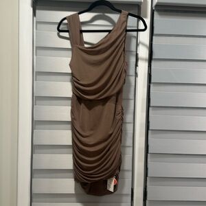 Cider brown mini dress